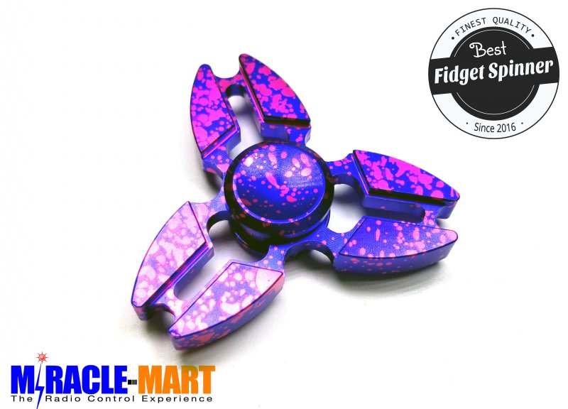 Blue Galaxy 3-Bar Fidget Spinner - Click Image to Close